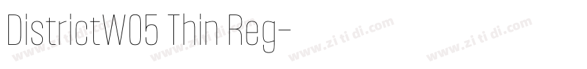 DistrictW05 Thin Reg字体转换 DistrictW05 Thin Reg字体转换